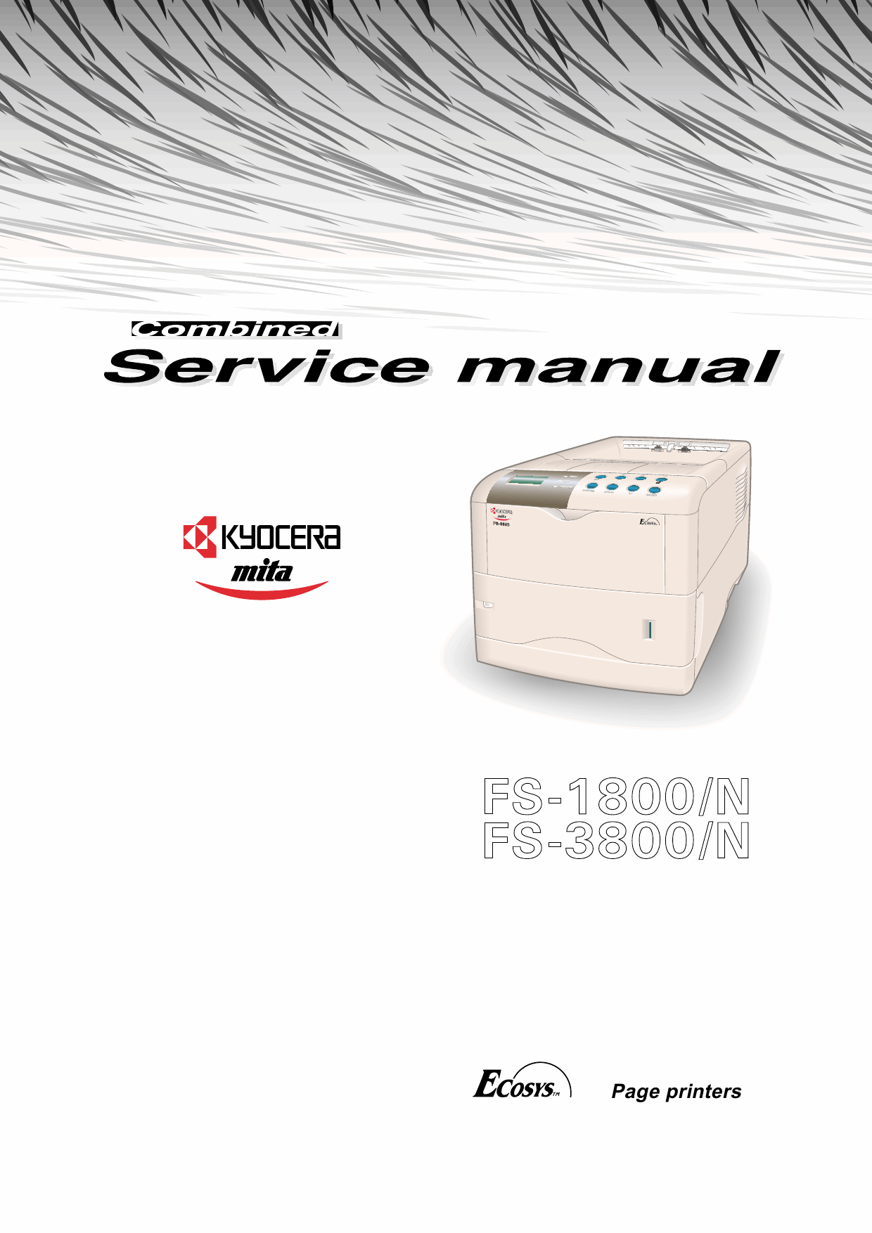 KYOCERA LaserPrinter FS-1800 3800 Service Manual-1